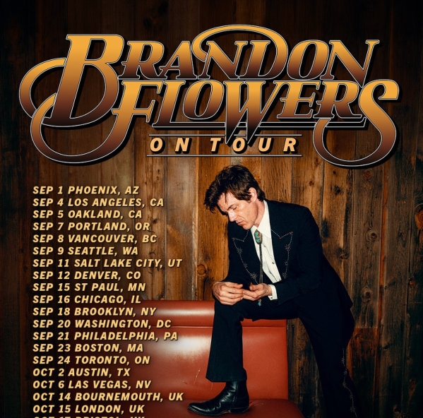 Brandon Flowers 2026 live concert poster